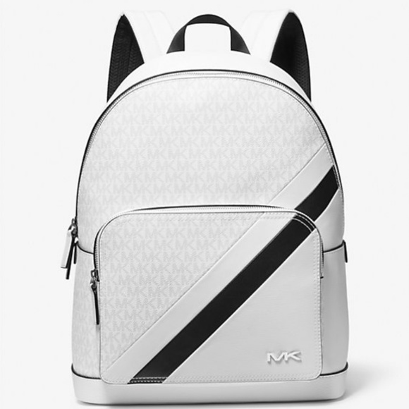Michael Kors Mens Cooper Commuter Backpack & Wallet In White NWT - Picture 3 of 7
